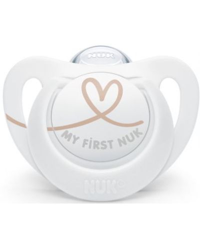 Nuk Star силиконова залъгалка Сърце 0-6м