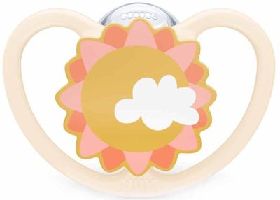 Nuk Space силиконова залъгалка Слънце 6-18м