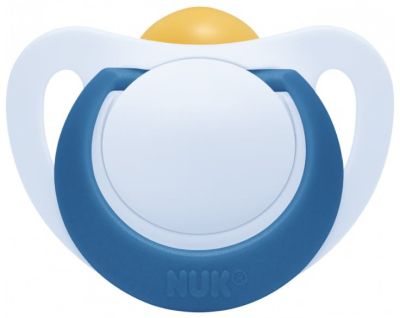 Nuk Star синя залъгалка каучук 6-18м