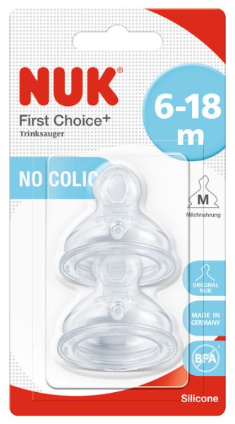 Nuk First Choice силиконов биберон размер М 6-18м 2бр
