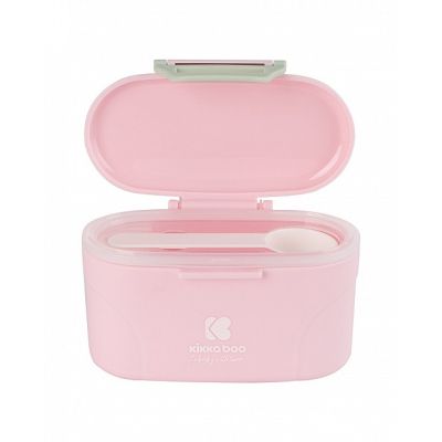 Kikkaboo розова кутия за съхранение на сухо мляко с лъжичка 