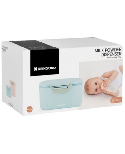 Kikkaboo синя кутия за съхранение на сухо мляко с лъжичка 