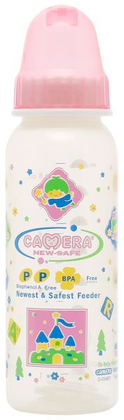 Camera бебешко шише PP розово 240 мл