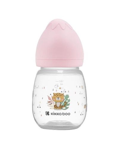 Kikkaboo Savanna полипропиленово шише за момиче 0м+ 180мл