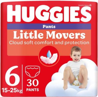 Huggies Little Movers 6 пелени гащи  