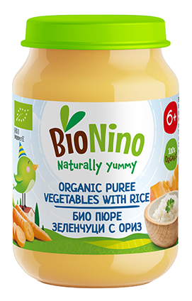 Bionino Био пюре ориз със зеленчуци 6м+